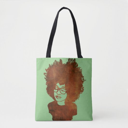 Afro Happy Tote Bag (Voorkant)