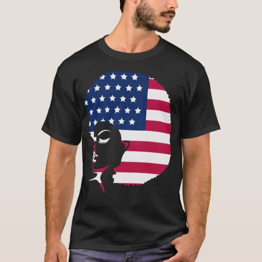 AFRO humor artsy T-shirt (Voorkant)