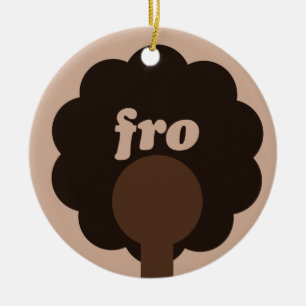 Afro-Humor Keramisch Ornament