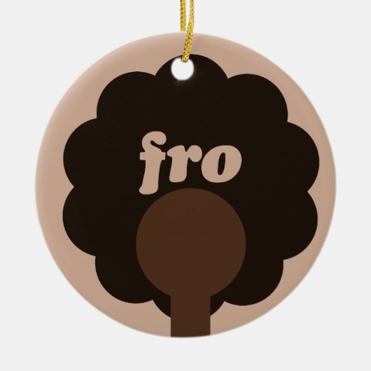 Afro-Humor Keramisch Ornament (Voorkant)