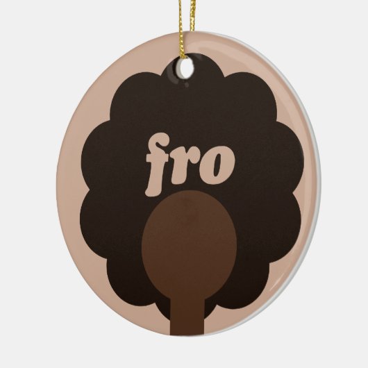 Afro-Humor Keramisch Ornament (Links)