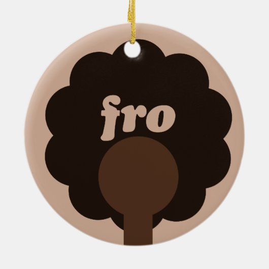 Afro-Humor Keramisch Ornament (Achterkant)