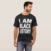 Afro ik ben zwart H T-shirt (Voorkant volledig)