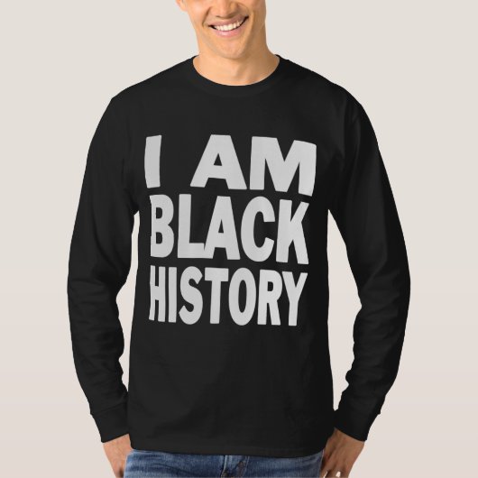 Afro ik ben zwart H T-shirt (Voorkant)