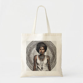 afro indian chic tote bag