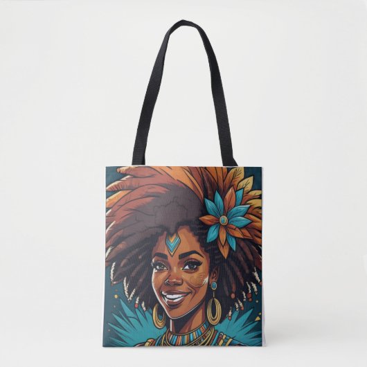 Afro Inheemse reis canvas tas (Voorkant)