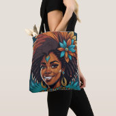 Afro Inheemse reis canvas tas (Dichtbij)