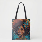 Afro Inheemse reis canvas tas (Voorkant)