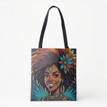 Afro Inheemse reis canvas tas