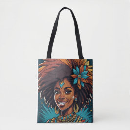 Afro Inheemse reis canvas tas