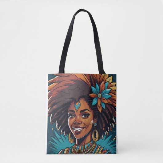 Afro Inheemse reis canvas tas (Voorkant)