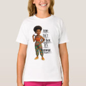 Afro Isn't Just Hair It's Hardware T-shirt (Voorkant)