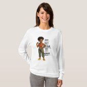 Afro Isn't Just Hair It's Hardware T-shirt (Voorkant volledig)