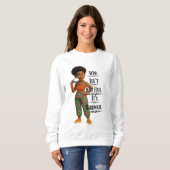 Afro Isn't Just Hair It's Hardware Trui (Voorkant volledig)