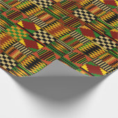 Afro Kente Cloth Wrapping Paper Cadeaupapier (Hoek)