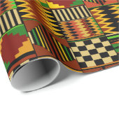 Afro Kente Cloth Wrapping Paper Cadeaupapier (Rol Hoek)
