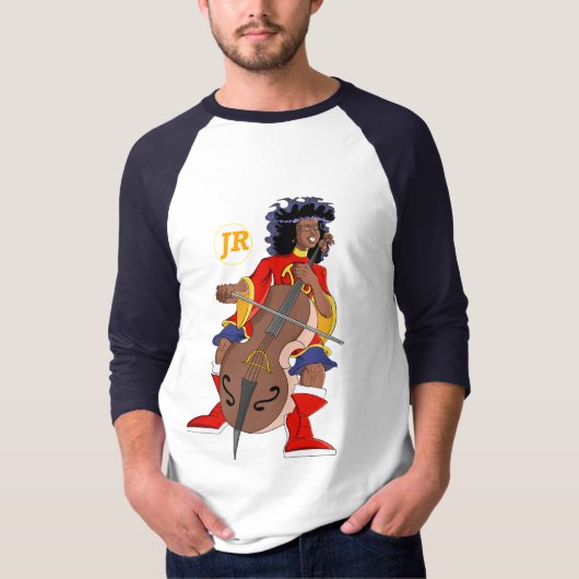 Afro-kind op cello t-shirt (Voorkant)