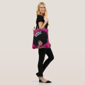 Afro Kroon Canvas Tas (Op model)