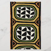 Afro Kuba Textile Design Briefpapier (Voorkant)