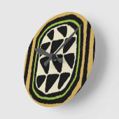 Afro Kuba Textile Design Ronde Klok (Hoek)