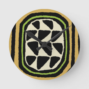 Afro Kuba Textile Design Ronde Klok