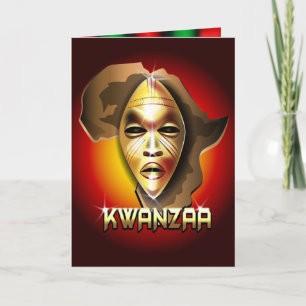 Afro Kwanzaa Feestdagen Kaart