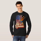 Afro Latina Amerika Vlag Afro Latin Pride T-shirt (Voorkant volledig)
