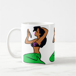 afro latina mermaid koffiemok