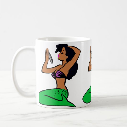 afro latina mermaid koffiemok (Links)