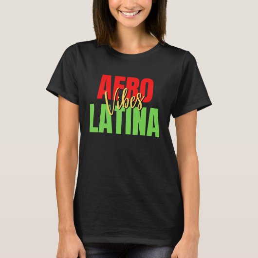 Afro Latina Pride Afro Latijnse Pride Latina Educa T-shirt (Voorkant)