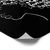 Afro Latina Pride Gift Afro-latino Black History M Poster (Hoek)