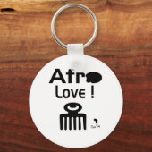 Afro Liefde met DUAFE Sleutelhanger (Voorkant)