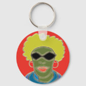 Afro-links Sleutelhanger (Voorkant)