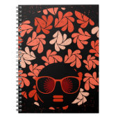 Afro Love Coral Red Pillow Notitieboek (Voorkant)