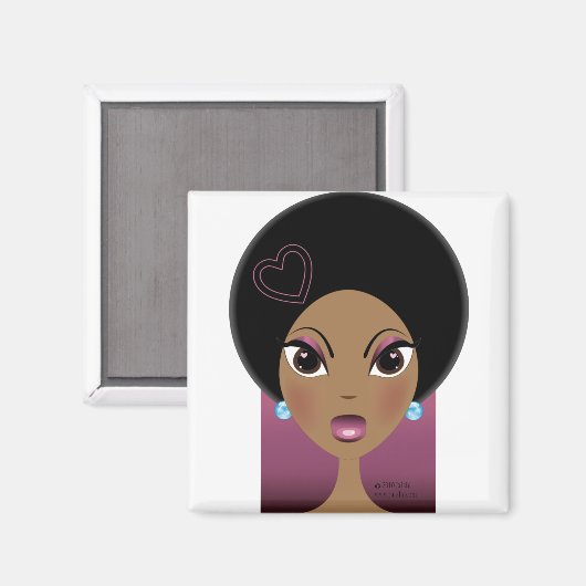 Afro Love Magnet (Voorkant / Achterkant)