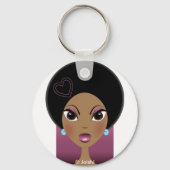 Afro Love Sleutelhanger (Voorkant)