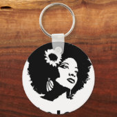 Afro Love Sleutelhanger (Voorkant)