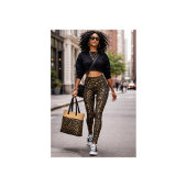 Afro-Luxe Gold Tribal Leggings