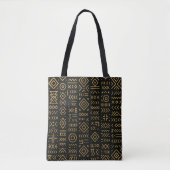 Afro-Luxe Gold Tribal  Tote Bag (Voorkant)