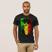 Afro - Mama Afro Africa Map Reggae T-shirt (Voorkant volledig)