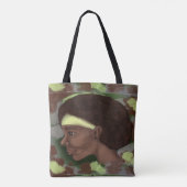 Afro mama tote bag (Achterkant)