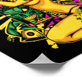 Afro-Mannen-vrouw-Sticker Poster (Hoek)