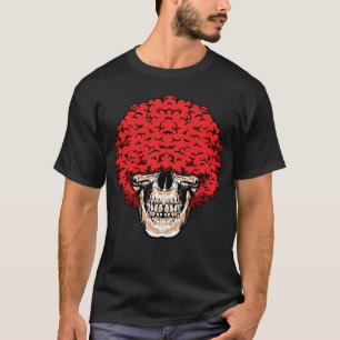 Afro-Mans Schedel: Overvloedige Krullende Rode Haa T-shirt