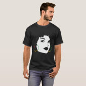 Afro Meisje Afro-Amerikaanse zwarte vrouw Graphic T-shirt (Voorkant volledig)