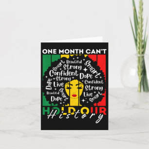 Afro meisje een maand kan onze geschiedenis niet h kaart