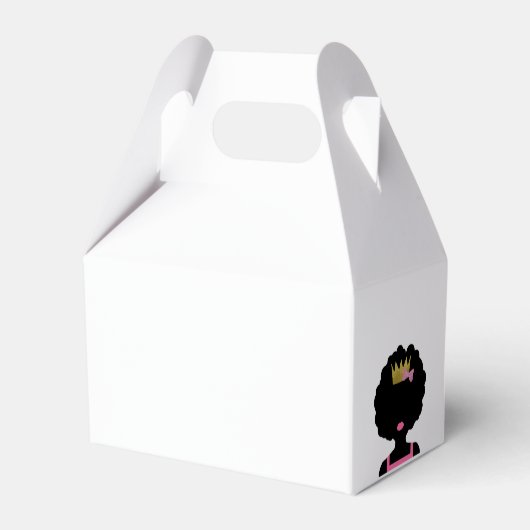 Afro meisje partij doos bedankdoosjes (Achterkant)