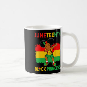 Afro Melanin Dabbing Girl Black Princess Juneteent Koffiemok
