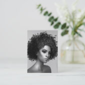 Afro Mode Elegant Visitekaartje (Staand voorkant)