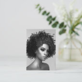 Afro Mode Elegant Visitekaartje (Staand voorkant)