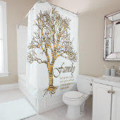 Afro-modern patroon:  Afrika Anew Douchegordijn (In situ)